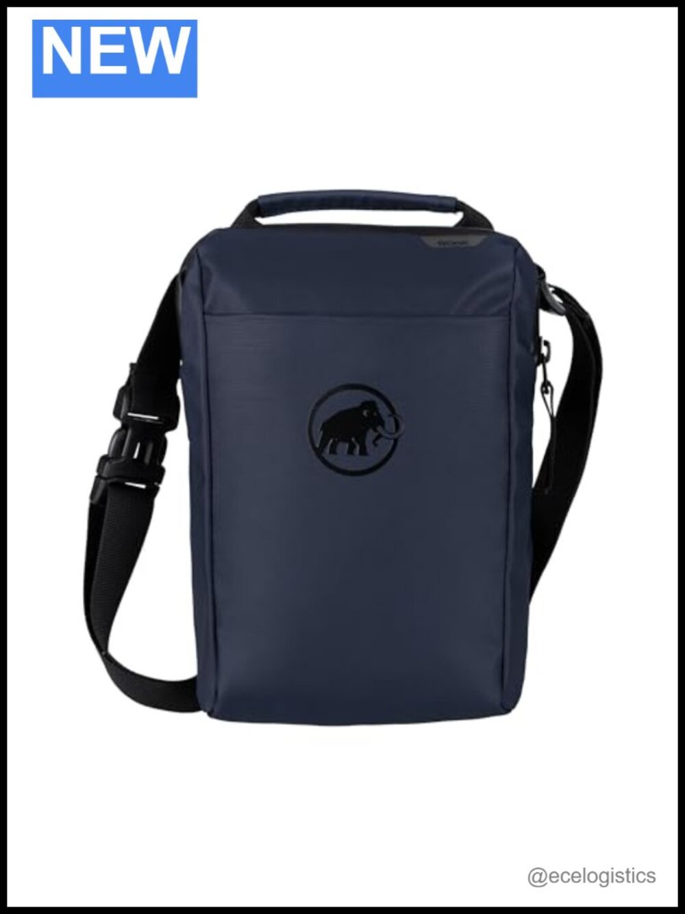 Water-Repellent Crossbody Pouch Bag with Mesh Cover, Zippered Compartments, 2L